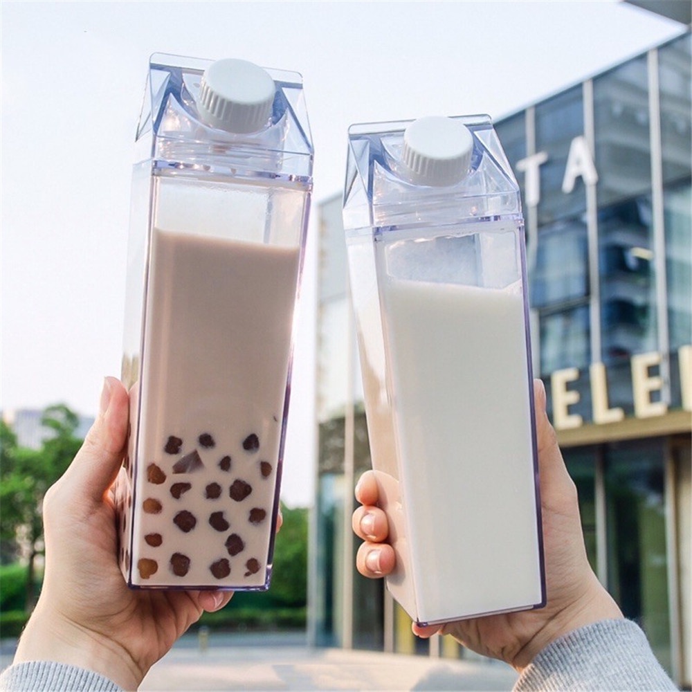 Bình Nhựa Đựng Sữa 500ml / 1000ml Thiết Kế Đơn Giản Tiện Dụng