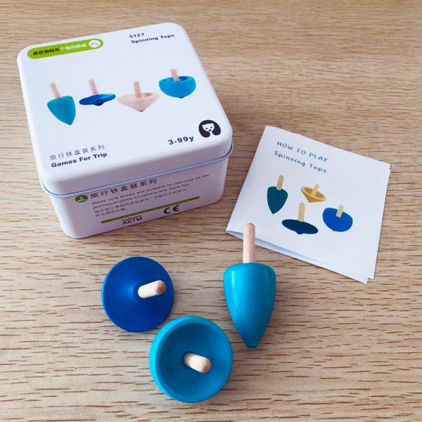 ĐỒ CHƠI GIÁO DỤC CON QUAY GỖ – Spinning Tops