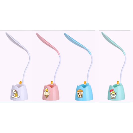 Đèn bàn Led trứng lười DBL12 cute kèm ống cắm bút ( có thể đỡ điện thoại ) hoạt hình dễ thương idol thần tượng