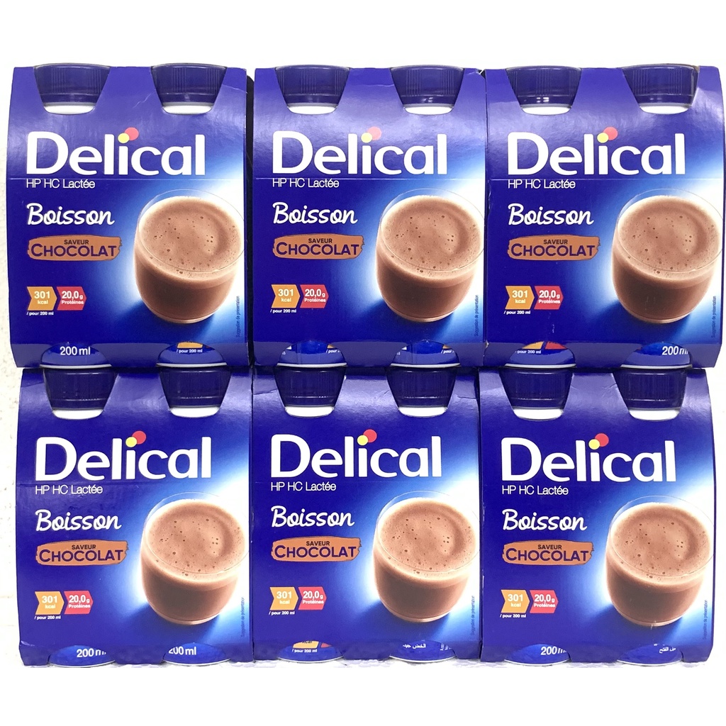 [ RỂ VÔ ĐỊCH] Delical lốc 4 chai 200ml hương socola