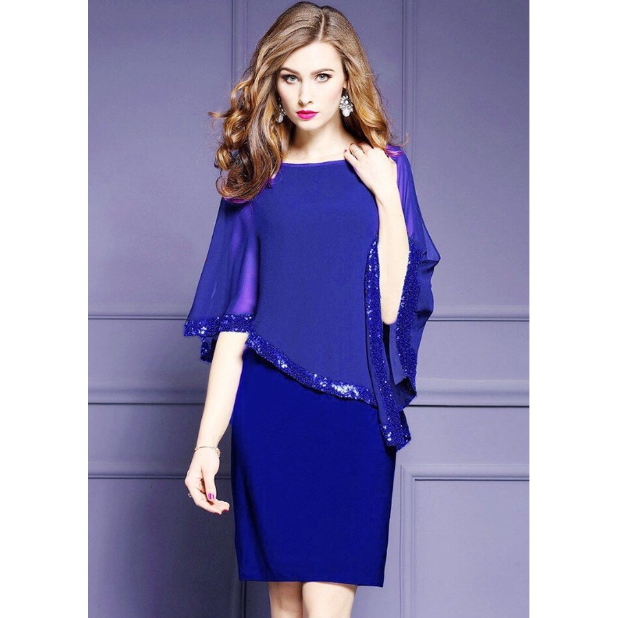 [GOTI - CÓ HÌNH THẬT - GIÁ CỰC HOT] ĐẦM SUÔNG ÔM DỰ TIỆC KIỂU ĐẦM ÔM PHỐI VOAN VẠT XÉO ĐÍNH KIM SA GOTI373 | BigBuy360 - bigbuy360.vn