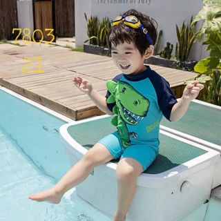 Bộ đồ bơi khủng long xanh cho bé trai