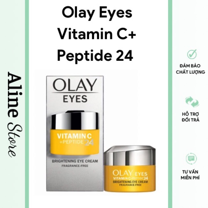 Kem mắt Olay Eyes Britening Vitamin C dưỡng ẩm,chống thâm quần mắt
