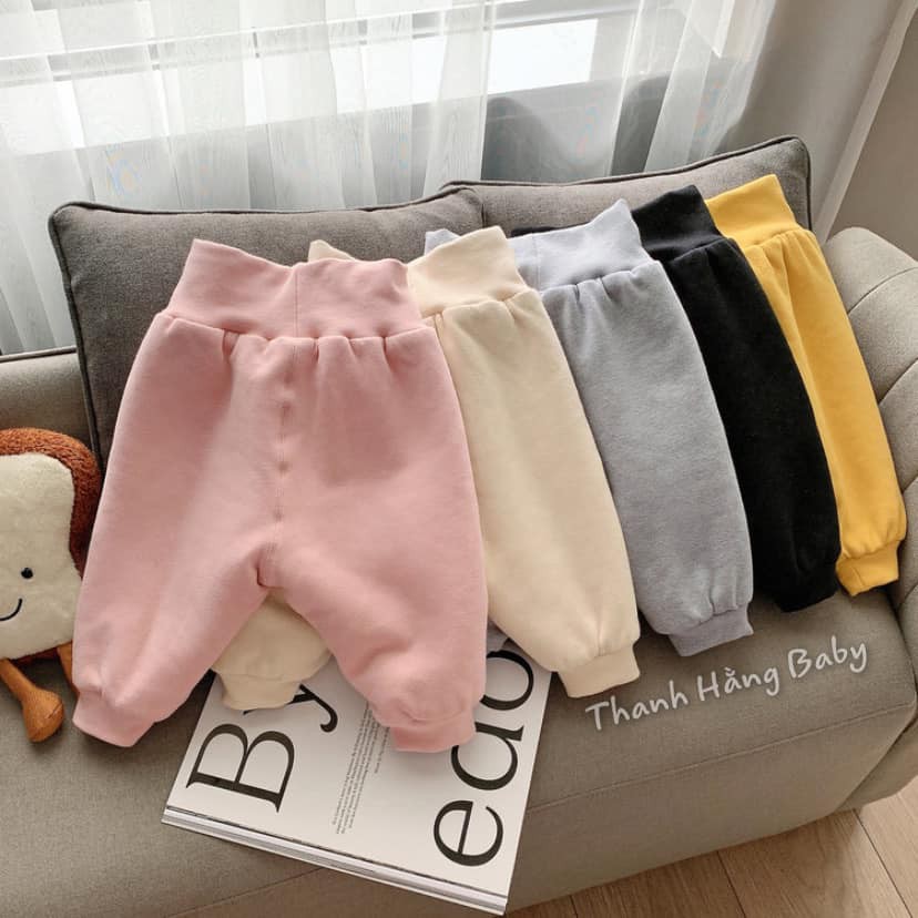 Quần Nỉ Lót Lông Siêu Ấm Cho Bé Cưng Thanh Hằng Baby Từ 7 - 17 Kg