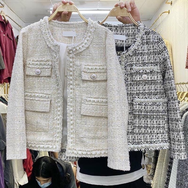 Áo dạ tweed Quảng Châu Cao Cấp