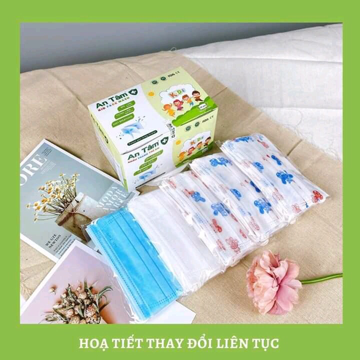 [sỉ] hộp 50 cái khẩu trang cho bé họa tiết dễ thương