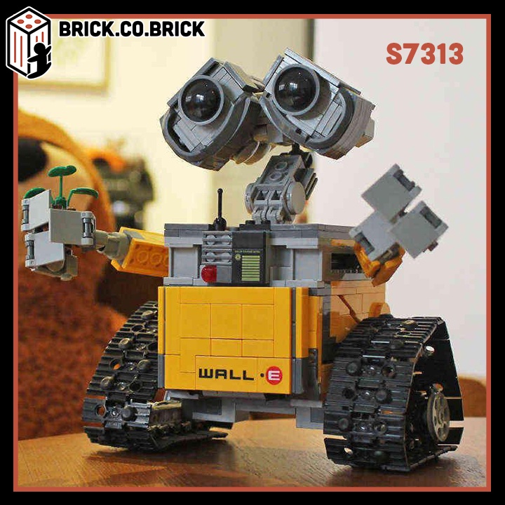 Mô hình Lắp ráp Walle Nhân vật Hoạt hình Pixar Wall Disney Robot Người Máy Xe WALL-E S7313