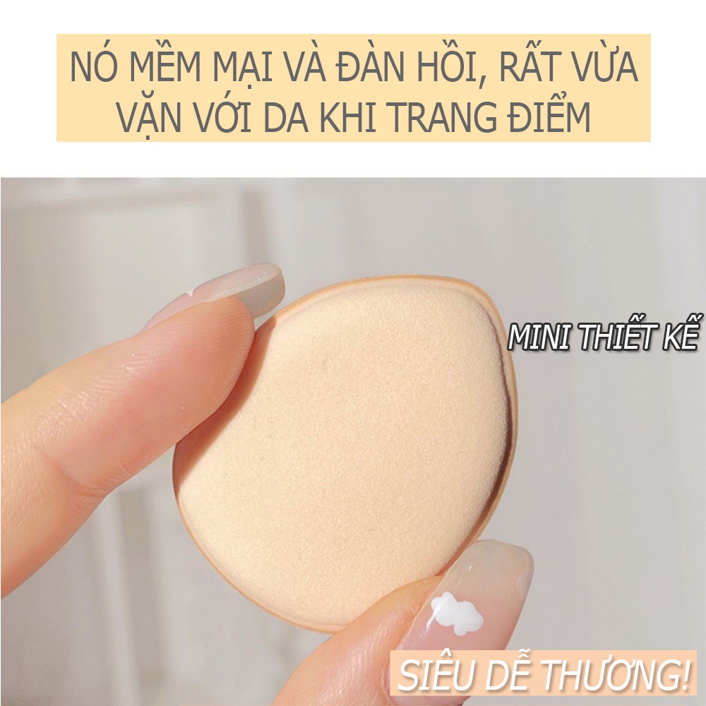 Miếng mút trang điểm BANXEER mini dùng ướt và khô 10g