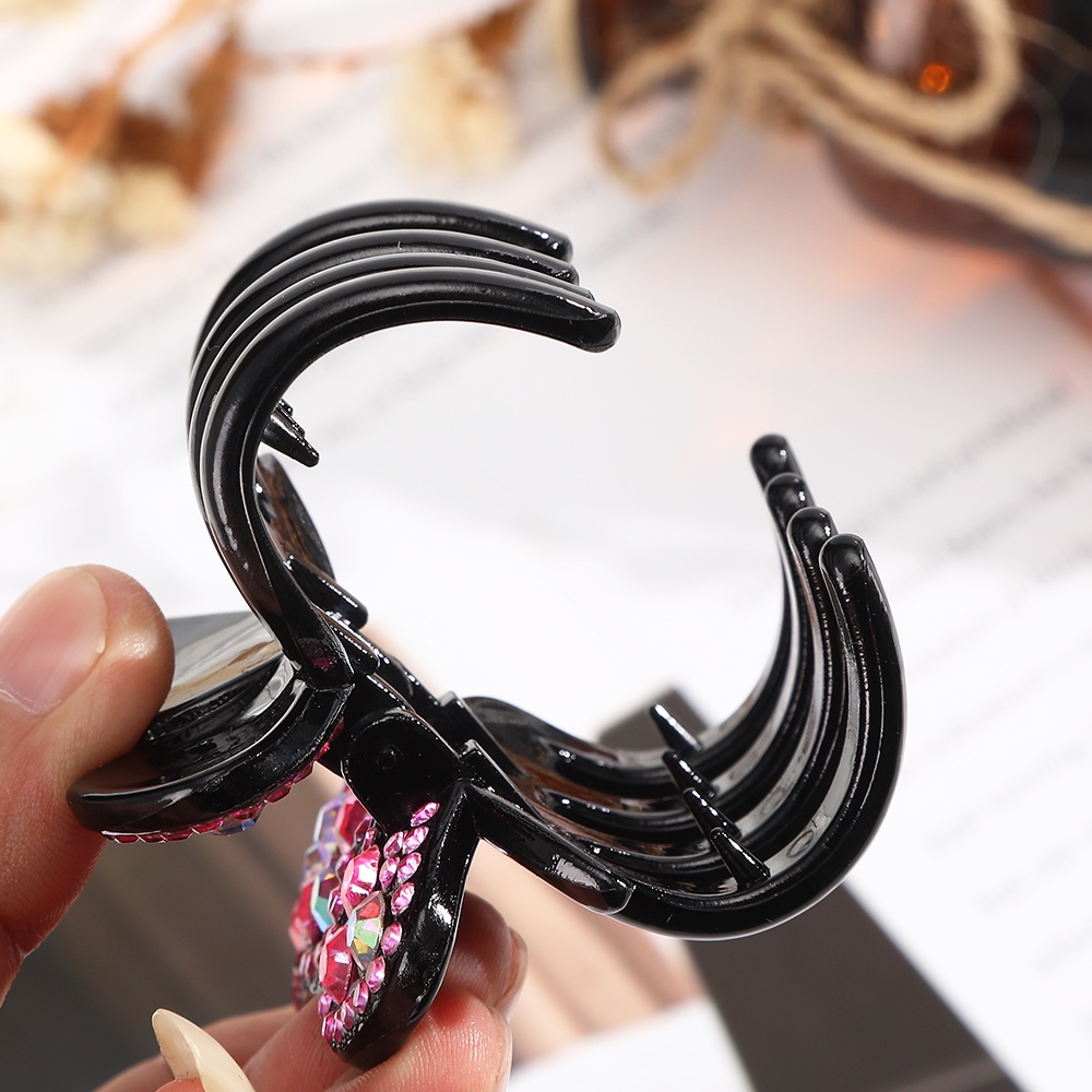 Haimeikang Kẹp tóc hình bướm đính đá thời trang