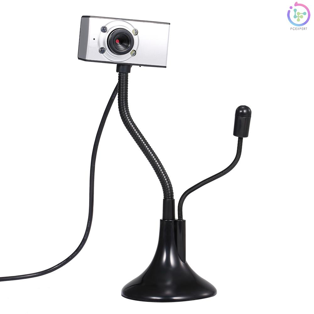 USB Webcam 480P Drive-free Web Camera with Microphone Light Supplement Lamp for Desktop Computer Laptop Plug and Play