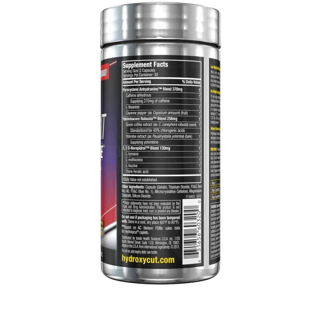 ĐỐT MỠ GIẢM CÂN HYDROXYCUT HARDCORE 60 VIÊN - 90 VIÊN