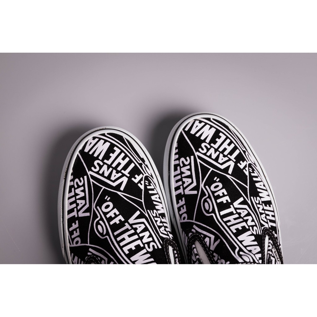 Giày Vans Slipon Off The Wall Logo Độc Đáo Cá Tính