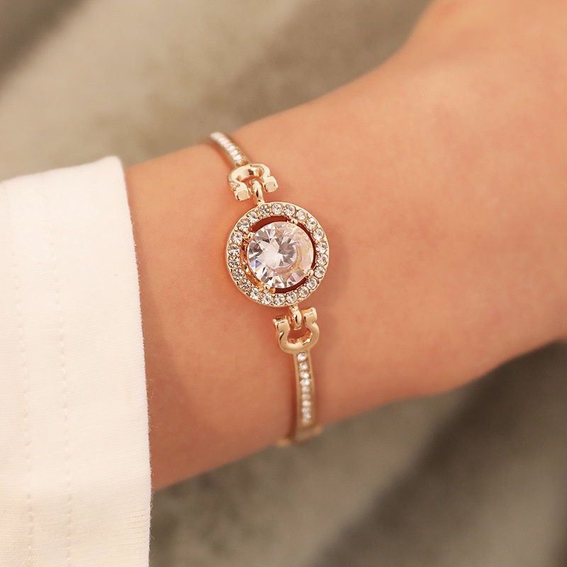 Vòng Tay Đính Đá Zircon Thời Trang Dành Cho Nữ
