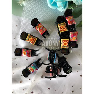 Kẹp tóc 3 răng - Kẹp càng cua gắp tóc đính icon viên kẹo chupa chups