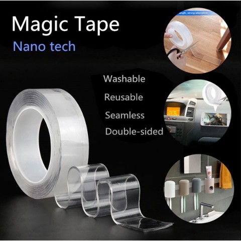 Băng Keo Nano Trong Suốt Chống Thấm Nước 20mm 2m