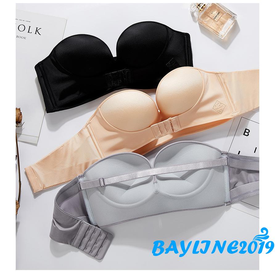 Áo lót ống màu nude/xám/đen nâng ngực thoải mái dành cho nữ