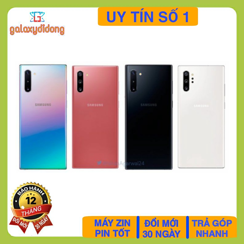 Điện Thoại Galaxy Note 10 Plus Quốc Tế Cũ Đẹp. Bảo Hành 12 Tháng. Camera Đẹp, Cảm Ứng Mượt, Ram 12GB, Vân Tay Siêu Âm