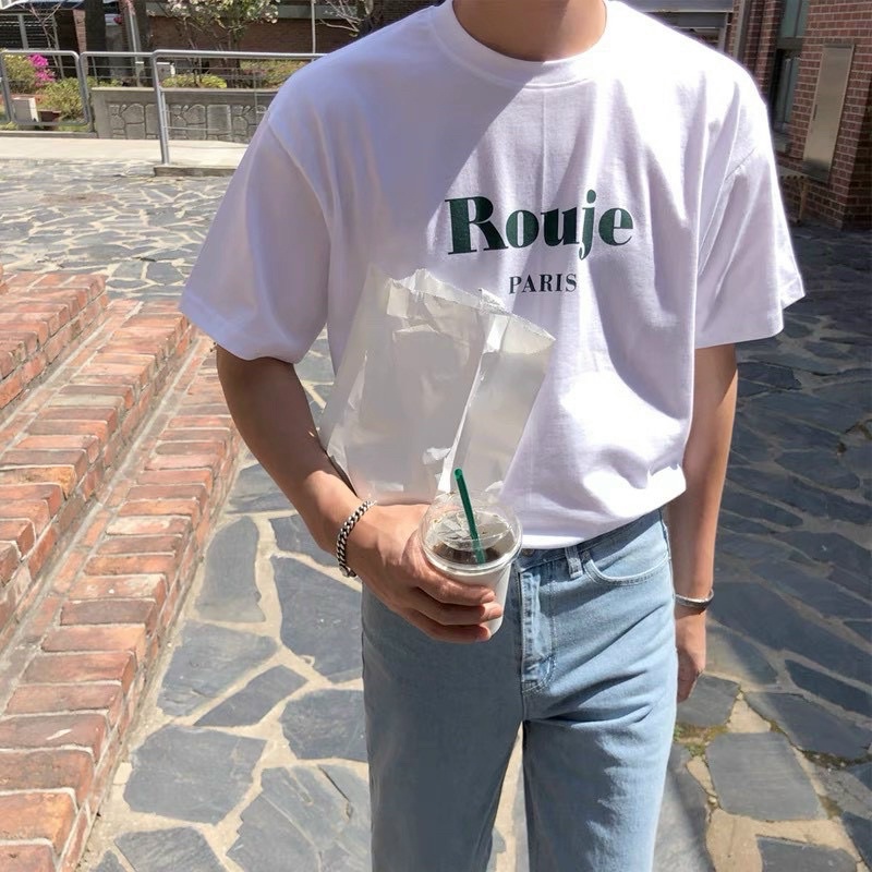 Áo thun cotton tao bao Rouje xanh lá