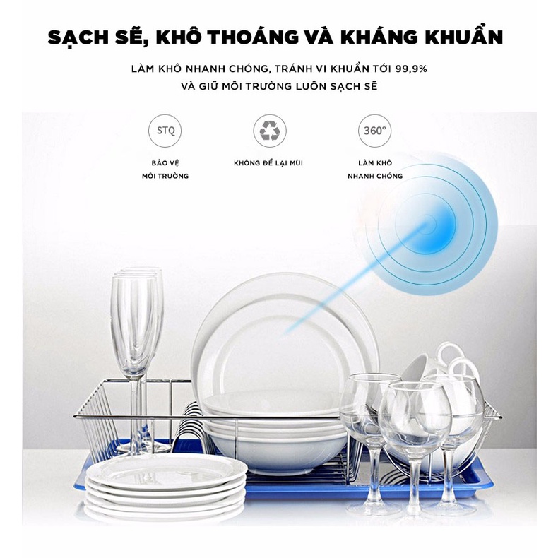 Máy sấy khô, tiệt trùng đa năng, diệt khuẩn bình sữa, đồ chơi, dụng cụ chén bát cho bé Dhome DH - 266 Dung tích 40L