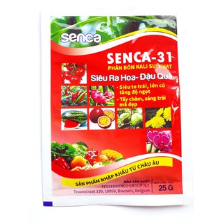 Phân bón kalisulphat SENCA-31 siêu ra hoa - đậu quả siêu to trái, lớn củ, tắng độ ngọt. Tẩy chàm, sáng trái,mã đẹp.