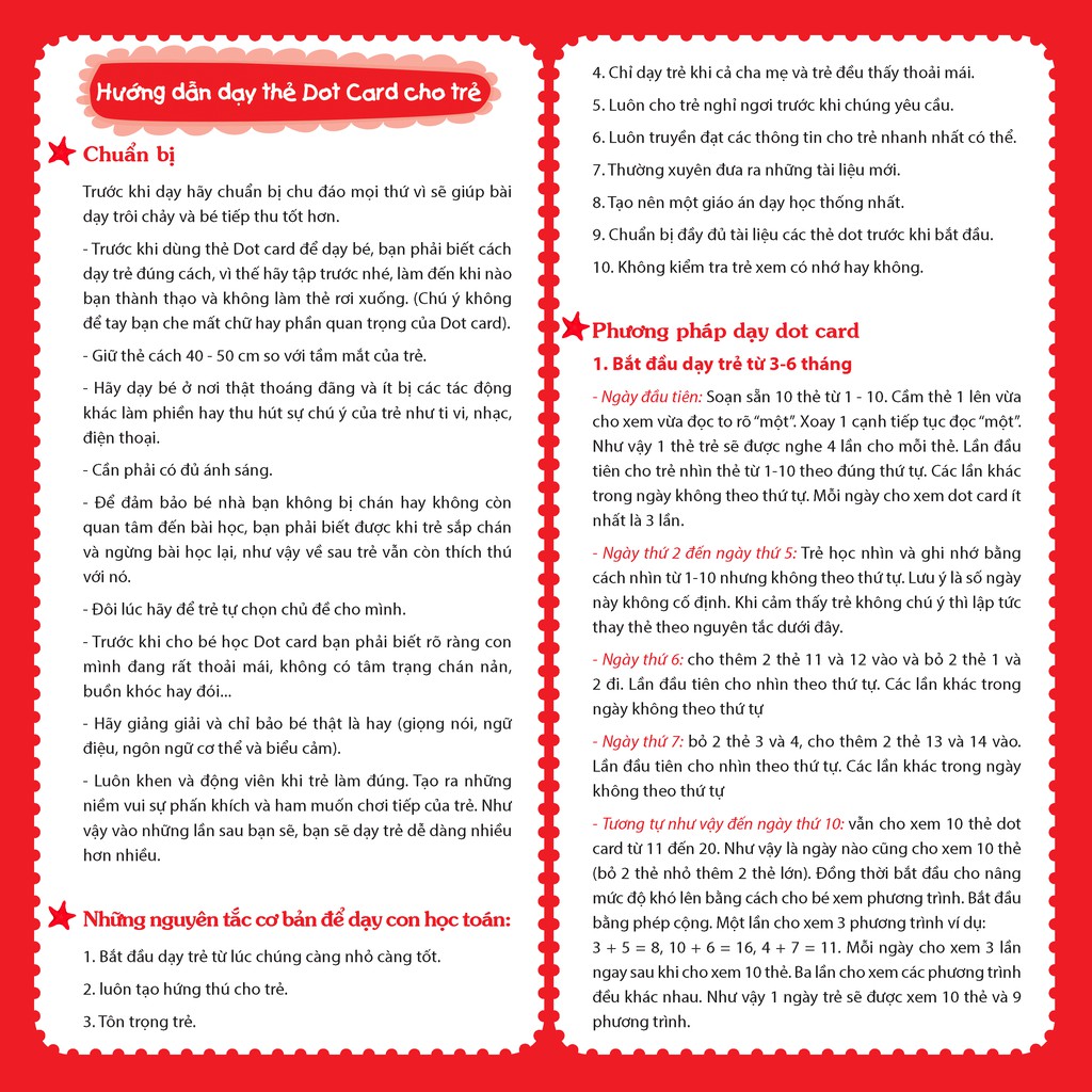 Sách - Flashcard - Dạy trẻ học Toán Dotcard tập 1 (hộp)-tái bản