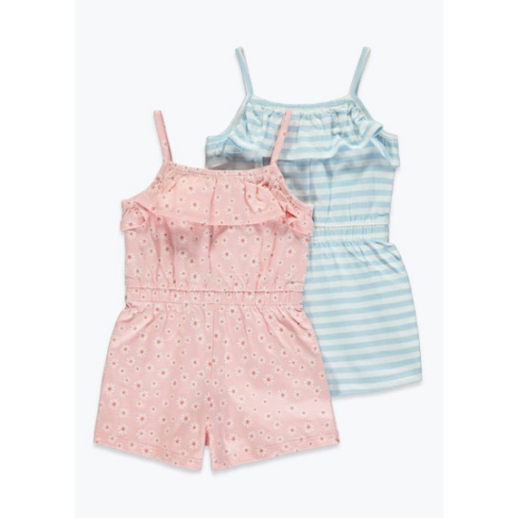 Set 2 bộ áo hai dây liền quần MATALAN_UK sz từ 9-12m đến 5-6y