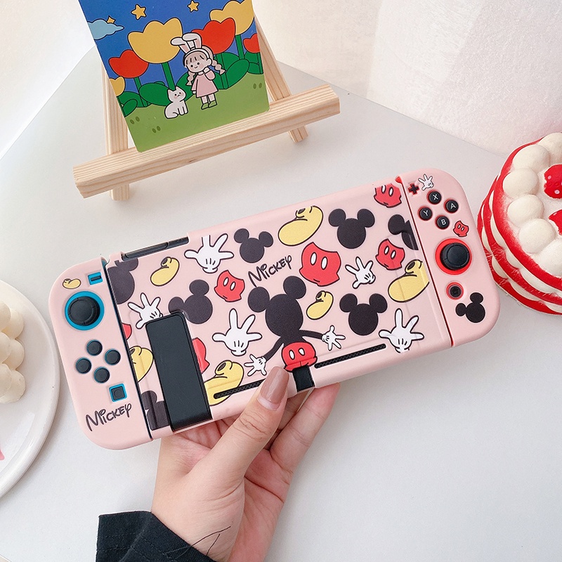 Dễ thương Doraemon Minnie Nintendo Switch TPU Case dễ thương Phim hoạt hình dễ thương Nắp chuyển đổi cầm tay Vỏ chống sốc đáng yêu