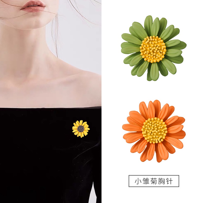 Mới Ghim Cài Áo Hình Hoa Cúc Đơn Giản Thời Trang Cho Nữ