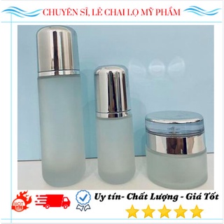 Bộ Chai Hủ Chiết Mỹ Phẩm Thân Mờ 40ml - 80ml - 50g
