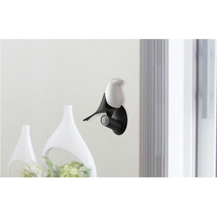 Đen Led Trang Trí ❤️FREESHIP❤️ Đèn LED Cảm Ứng Cute Hình Chú Chim- Làm Đèn Ngủ, Quà Tặng - Pin Sạc
