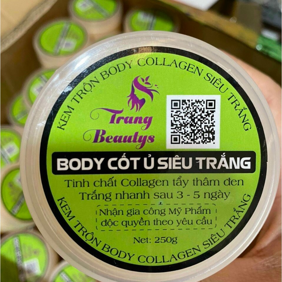 body cốt tây tham đen- siêu trắng