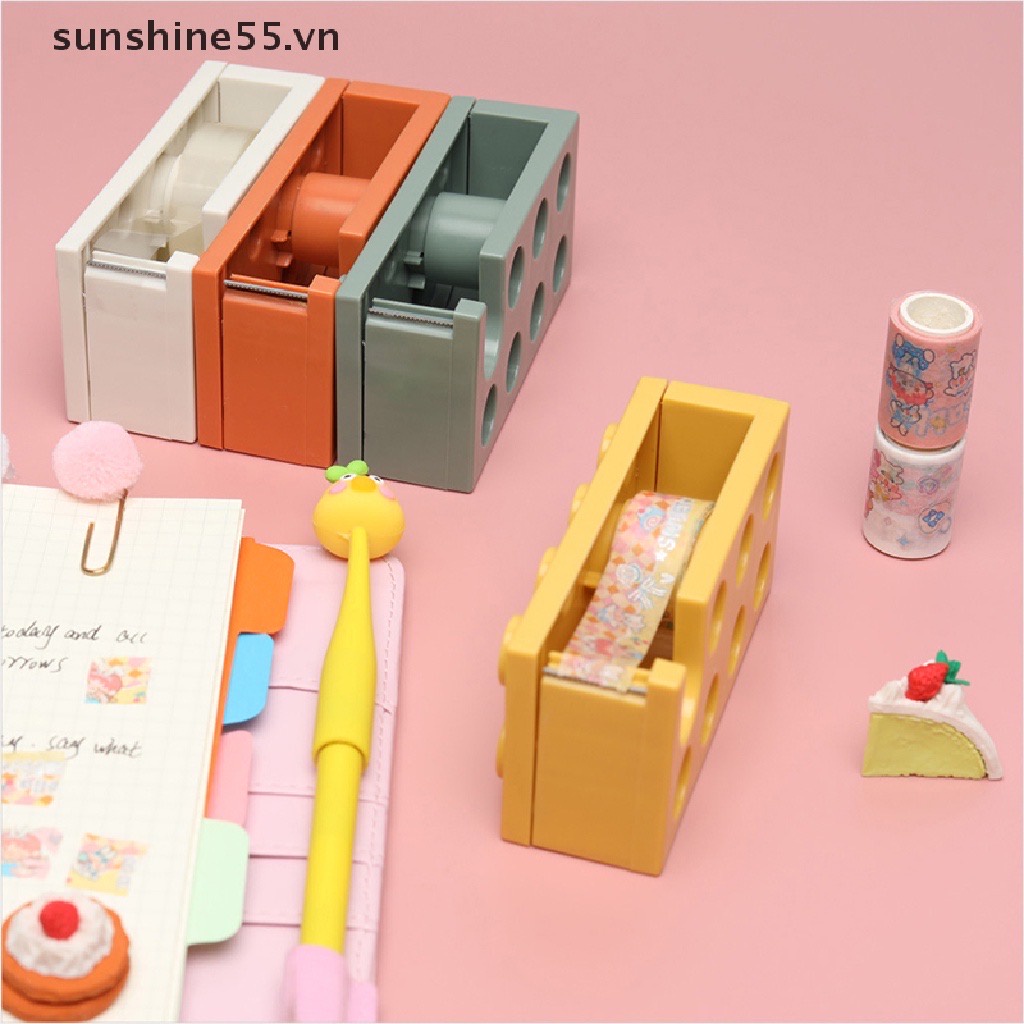 Dụng cụ cắt washi tape, băng dính đơn hình lego xếp hình
