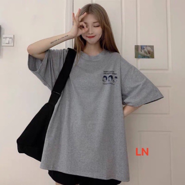 Áo lô gô ba cậu bé happy LN12