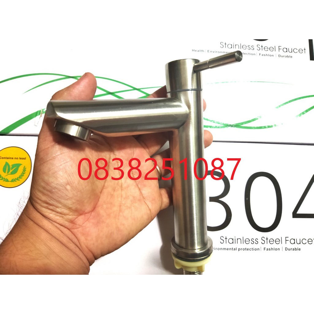 Vòi lavabo lạnh cao cap inox 304 LV6003