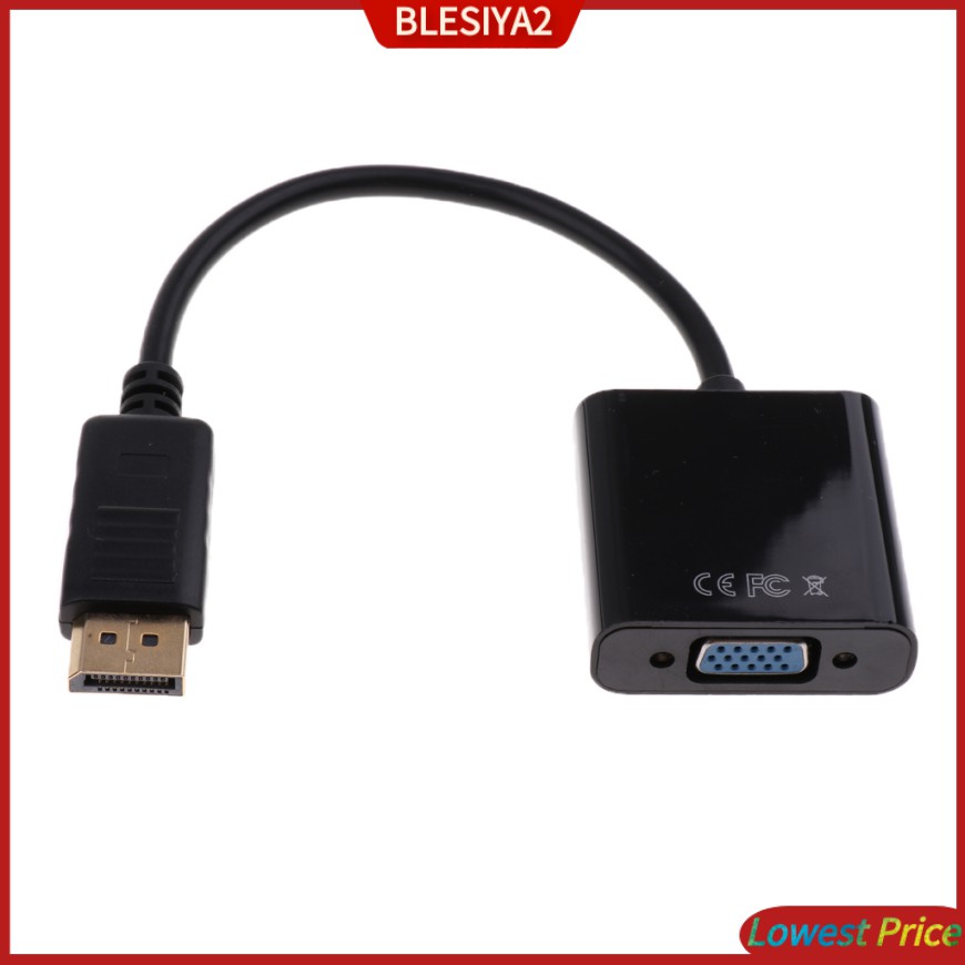 (Hàng Mới Về) Giắc Chuyển Đổi Hd Display Port Dp Male Sang Vga Female Hỗ Trợ 1920x1080