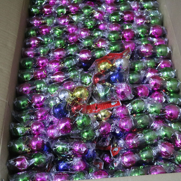 Hộp 24 Quả Châu Loại Đẹp Trang Trí Giáng sinh Size 3/4cm