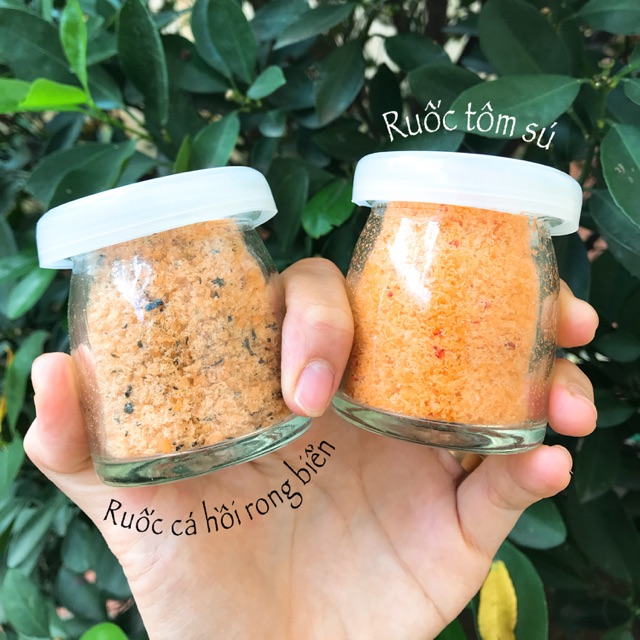 Combo chà bông cá hồi và tôm sú cho bé. (30g dùng thử )