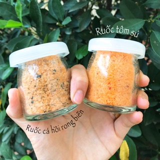 Combo chà bông cá hồi và tôm sú cho bé. (30g dùng thử )