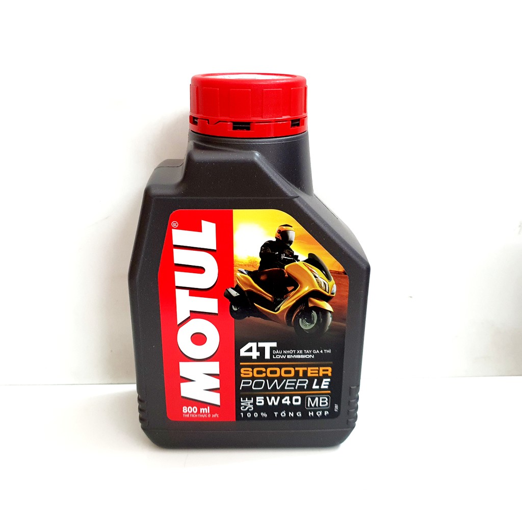 COMBO NHỚT MOTUL SCOOTER POWER LE 5W40 800ML + NHỚT HỘP SỐ (XE TAY GA)