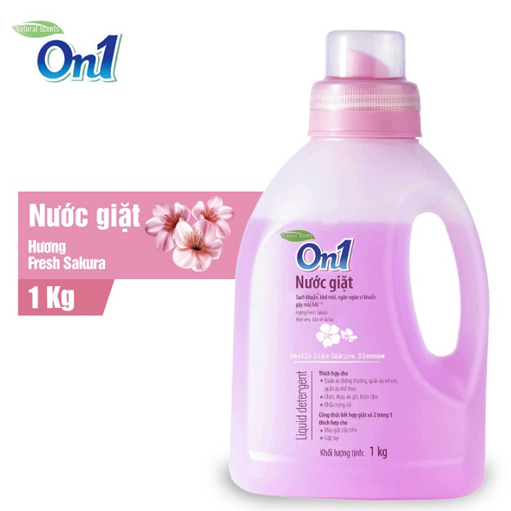 Nước giặt On1 hương Fresh Sakura 1Kg (NGS1)