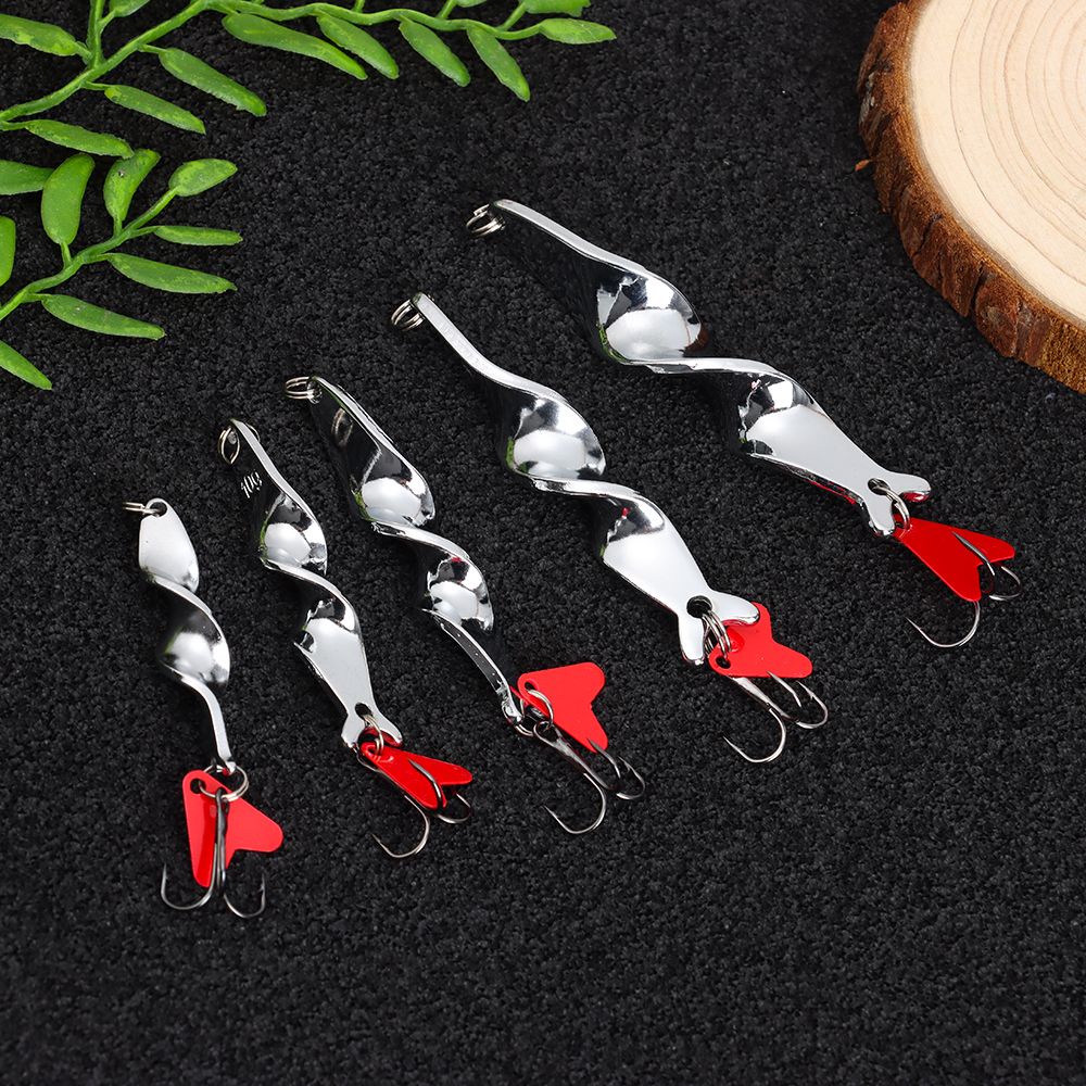 Muỗng Câu Cá 10g 14g 21g 28g Chất Lượng Cao|Mồi Câu Cá Giả Bằng Kim Loại Cứng Có Móc Xoay Nhiều Màu Sắc