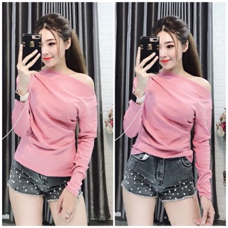 ÁO THUN THÁI LỆCH VAI TAY DÀI DẠO PHỐ