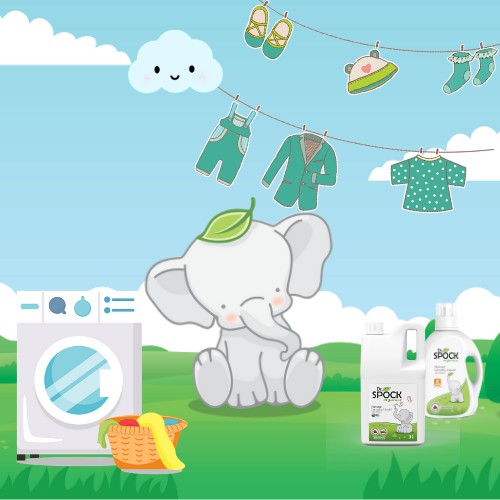 Nước giặt xả chiết xuất thiên nhiên cho trẻ từ 6 tháng Dr. Spock Organics- 2lít