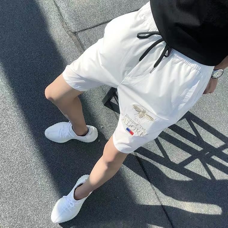 Quần Short Vải Lụa Lạnh Mỏng Nhanh Khô Dáng Rộng Kiểu Hàn Quốc Cá Tính Cho Nam