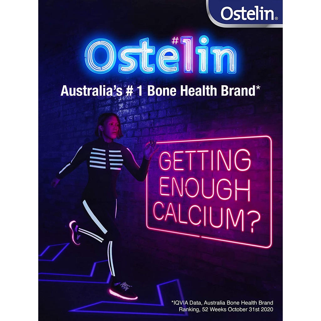 Viên uống bổ sung vitamin D &amp; Calcium Ostelin của Úc