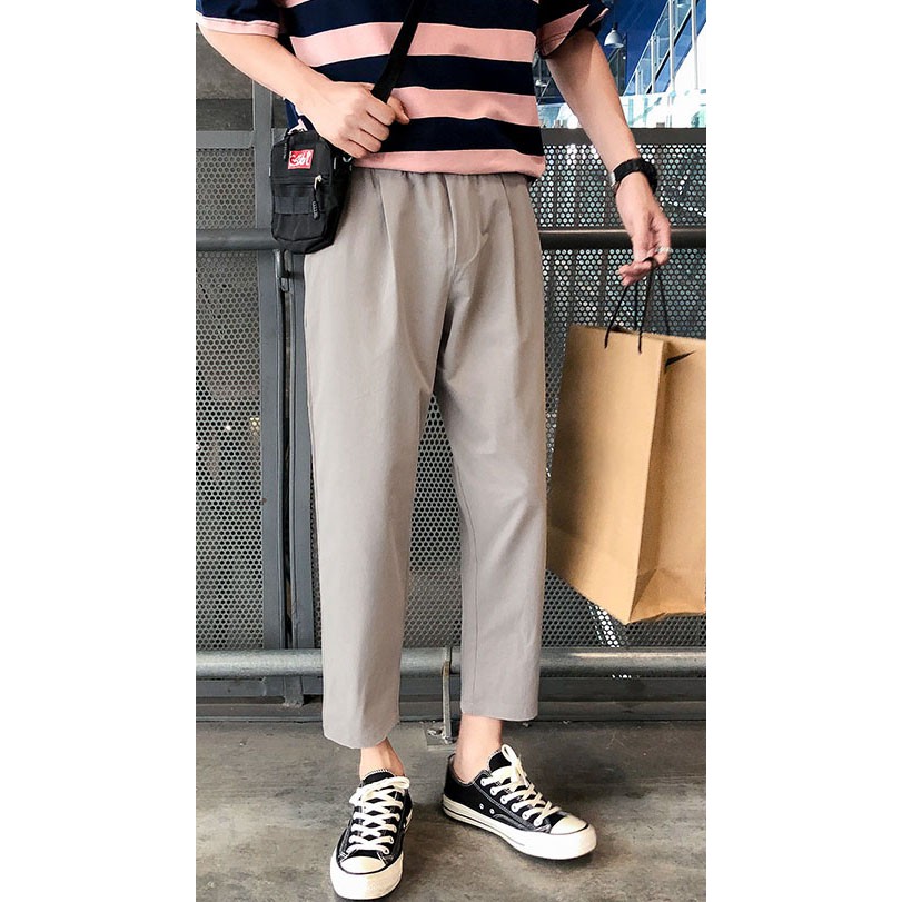 Quần Nam Kaki Basic Dáng Baggy Trơn Màu Dáng Suông Phong Cách Trẻ Trung Thời Trang MixxMen QUAN NAM 060V1