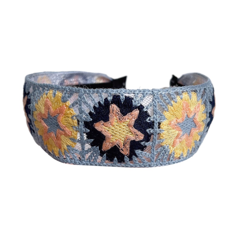 Băng Đô Cài Tóc Đan Móc Hình Hoa Thanh Lịch Cho Nữ