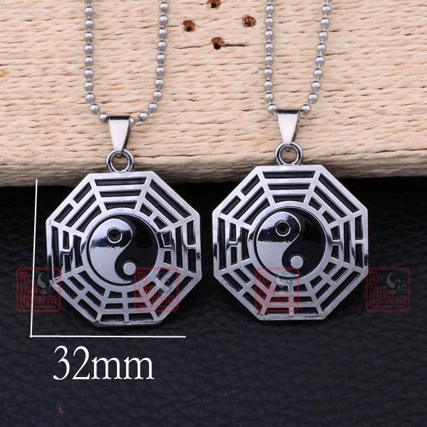 Dây chuyền bát quái titan cao cấp phong thủy nam nữ đẹp rẻ mang lại bình an - may mắn - TÔ TÂM QUANG