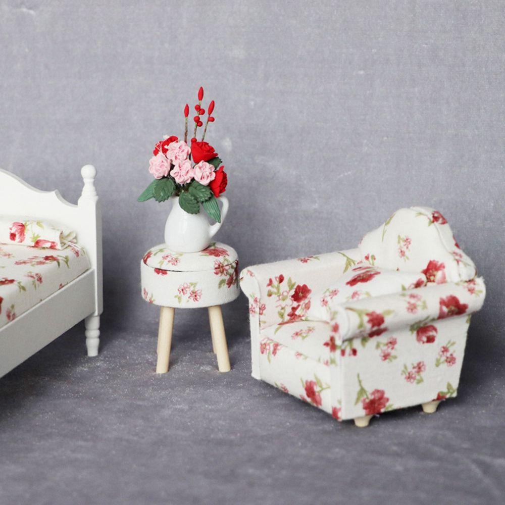 Mô Hình Ghế Sofa Mềm Mại Trang Trí Nhà Búp Bê Tỷ Lệ 1: 12