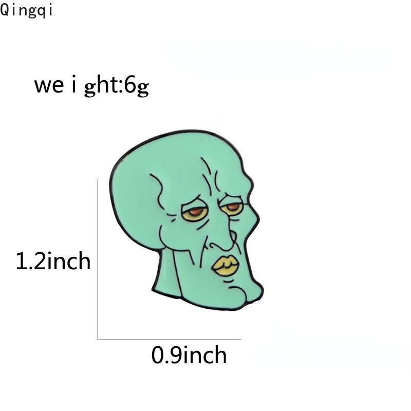 Ghim cài áo Miss Zoe hình khuôn mặt kinh dị